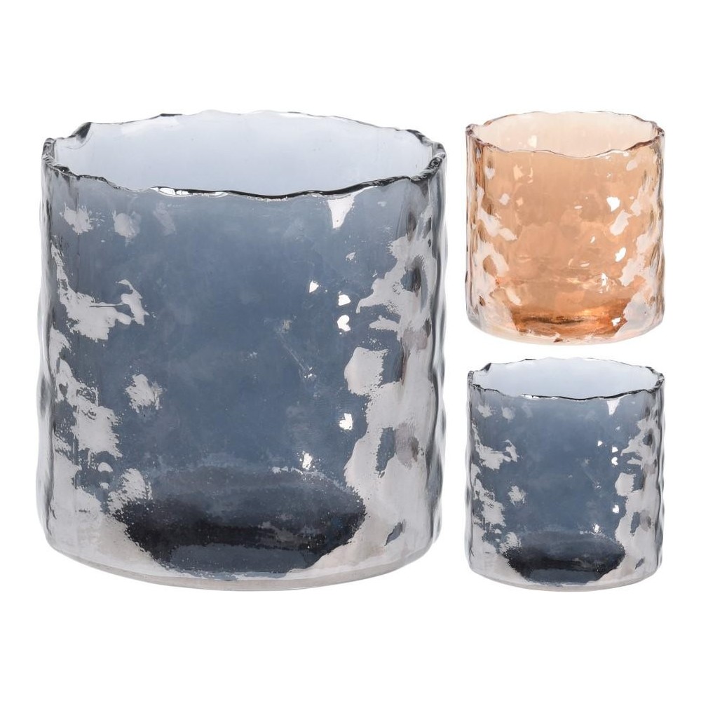 PTEALIGHT VETRO 8X8CM 2ASS